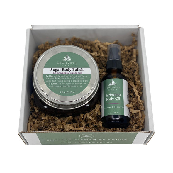 Exfoliate & Refresh: Chamomile & Lavender Gift Set